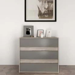 Garnero Arredamenti Camera da letto moderna completa matrimoniale rovere grigio Altea New