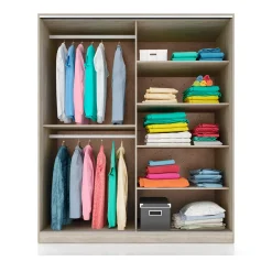 Garnero Arredamenti Camera da letto moderna completa matrimoniale rovere grigio Altea New