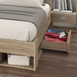 Garnero Arredamenti Camera da letto moderna completa matrimoniale rovere sonoma Danubio Hot