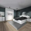 Garnero Arredamenti Camera da letto moderna completa matrimoniale pino bianco Angara New