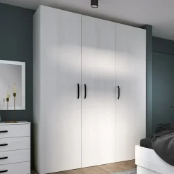 Garnero Arredamenti Camera da letto moderna completa matrimoniale pino bianco Angara New