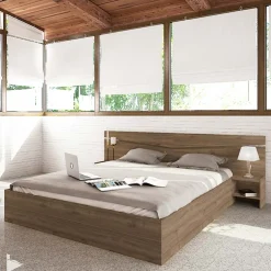 Garnero Arredamenti Camera da letto moderna completa matrimoniale Camilla 3 Noce