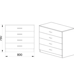 Garnero Arredamenti Camera da letto moderna completa matrimoniale nero bianco lucido Dallas Discount