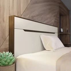 Garnero Arredamenti Camera da letto moderna completa matrimoniale noce champagne Brasilia