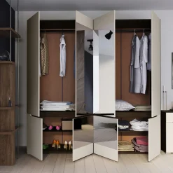 Garnero Arredamenti Camera da letto moderna completa matrimoniale noce champagne Brasilia