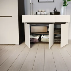 Garnero Arredamenti Camera da letto moderna completa matrimoniale noce champagne Brasilia