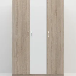 Garnero Arredamenti Cameretta completa con letto una piazza e mezza, comò e armadio 3 ante rovere bianco Cesare Bianco Lucido - Rovere Online