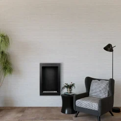 Garnero Arredamenti Caminetto 39x61h cm bioetanolo da parete acciaio nero Bernina Best