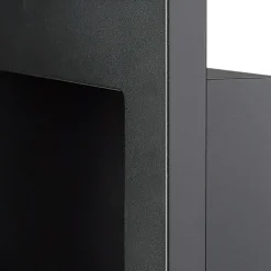 Garnero Arredamenti Caminetto 90x40h cm bioetanolo con vetro Albert Gihome® Nero Opaco Outlet
