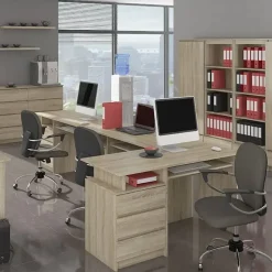 Garnero Arredamenti Cassettiera 140x100h cm moderna 8 cassetti Living Rovere New