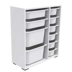 Garnero Arredamenti Cassettiera 70x81h cm portagiochi bianco opaco Fast Patton Clearance
