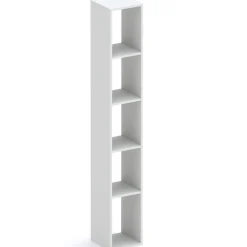 Garnero Arredamenti Colonna a terra 28x186h cm 5 vani libreria Sunset Grigio chiaro Outlet