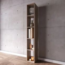 Garnero Arredamenti Colonna a terra 28x186h cm 5 vani libreria bronzo Sunset Marrone Outlet