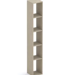 Garnero Arredamenti Colonna a terra 28x186h cm 5 vani libreria Sunset Tortora Discount