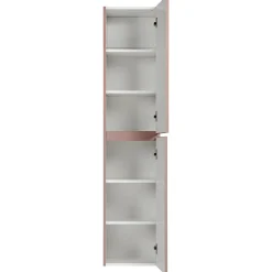 Garnero Arredamenti Colonna bagno sospesa 35x160h cm cannettato 2 ante rosa Autentic Best