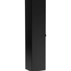 Garnero Arredamenti Colonna bagno sospesa 35x160h cm 1 anta 2 cassetti Serif Nero Outlet