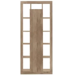 Garnero Arredamenti Colonna libreria 95x217h cm 1 anta  rovere scuro Trilogy Noce New