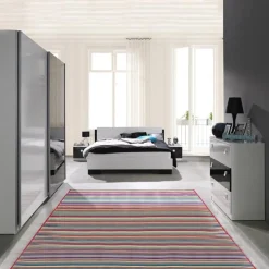 Garnero Arredamenti Comò 92x88h cm 3 cassetti moderno bianco nero Jenny Clearance