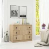 Garnero Arredamenti Comò 70x57h cm 3 cassetti moderno rovere Estelle Online