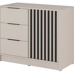 Garnero Arredamenti Comò 105x86h cm con cassetti moderno cashmere Miller Beige Online
