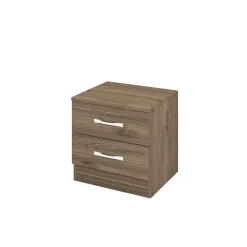 Garnero Arredamenti Comodino 40x41h cm 2 cassetti design Marte Noce Sale