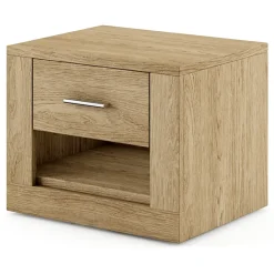 Garnero Arredamenti Comodino 50x40h cm 1 cassetto Ombra Rovere Rustico Hot