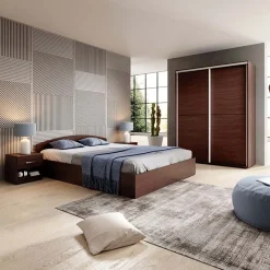 Garnero Arredamenti Comodino 40x40h cm 1 cassetto Tropea-Roma-Sorrento Wengè Sale