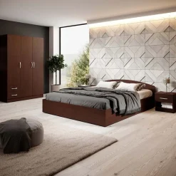 Garnero Arredamenti Comodino 40x40h cm 1 cassetto Tropea-Roma-Sorrento Wengè Sale