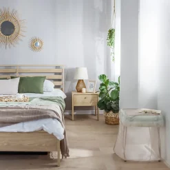 Garnero Arredamenti Comodino 45x46h cm 1 cassetto USB C rovere Noor