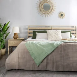 Garnero Arredamenti Comodino 45x46h cm 1 cassetto USB C rovere Noor