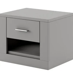 Garnero Arredamenti Comodino 50x40h cm 1 cassetto grigio Ombra Grafite Hot