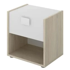 Garnero Arredamenti Comodino 40x42h cm 1 cassetto moderno rovere bianco Cairo Online