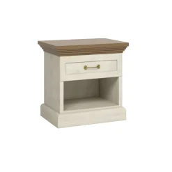 Garnero Arredamenti Comodino 57x50h cm 1 cassetto pino frassinato rovere Blend