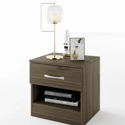 Garnero Arredamenti Comodino 40x41h cm  con cassetto moderno Selvaggia Noce Online