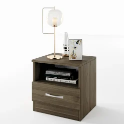 Garnero Arredamenti Comodino 40x41h cm  con cassetto moderno Selvaggia Noce Online