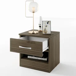 Garnero Arredamenti Comodino 40x41h cm  con cassetto moderno Selvaggia Noce Online