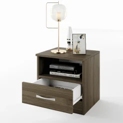 Garnero Arredamenti Comodino 40x41h cm  con cassetto moderno Selvaggia Noce Online