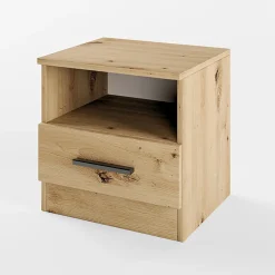 Garnero Arredamenti Comodino 40x41h cm  con cassetto moderno Selvaggia Rovere Rustico Best