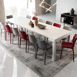 Garnero Arredamenti Consolle 50/300cm allungabile Pandora 90 Gihome® Bianco Frassinato Online