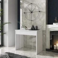 Garnero Arredamenti Consolle 50/302cm allungabile bianco opaco Diadema Gihome® New