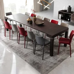 Garnero Arredamenti Consolle 50/300cm allungabile moderno wengé Pandora 90 Gihome® Noce Online