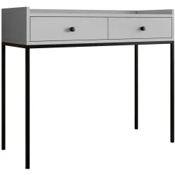 Garnero Arredamenti Consolle ingresso 100x86cm design moderno 2 cassetti Pollon Grigio Online
