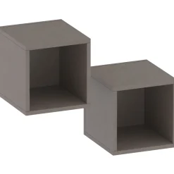 Garnero Arredamenti Coppia 2 mensole cubotti 28x29h cm da parete bronzo Sunset Marrone Outlet