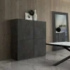 Garnero Arredamenti Credenza alta 136x140h cm 4 ante ossido Blitz Hot