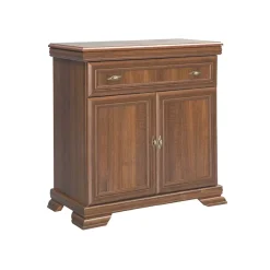 Garnero Arredamenti Credenza 88x97h cm 2 ante 1 cassetto arte povera quercia Kelly Noce Sale