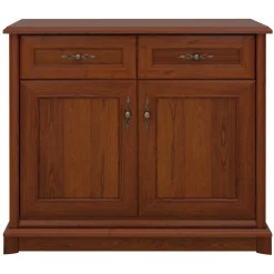 Garnero Arredamenti Credenza 101x90h cm 2 ante 2 cassetti arte povera noce Toscana Best