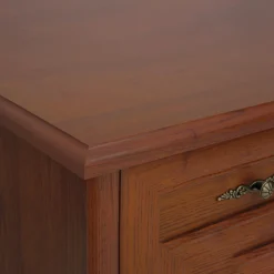 Garnero Arredamenti Credenza 101x90h cm 2 ante 2 cassetti arte povera noce Toscana Best