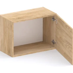 Garnero Arredamenti Cubo da terra 55x40h cm 1 anta reversibile chiaro Sunset Rovere Online