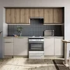 Garnero Arredamenti Cucina 240cm completa componibile moderna grigio rovere sonoma Taipei Sale