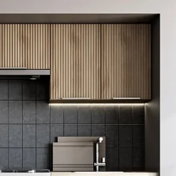 Garnero Arredamenti Cucina 240cm completa componibile moderna grigio rovere sonoma Taipei Sale